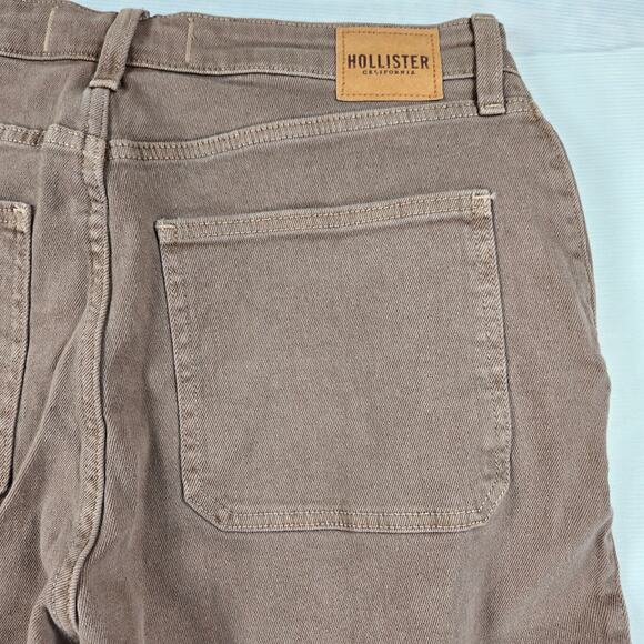 NWT Hollister Ultra High Rise Dad Jean Brown Cargo Pants Women's Size 32R‎ - Picture 8 of 8